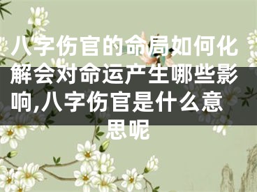 八字伤官的命局如何化解会对命运产生哪些影响,八字伤官是什么意思呢