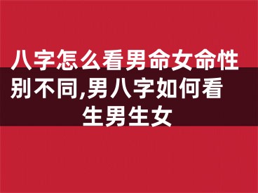 八字怎么看男命女命性别不同,男八字如何看生男生女