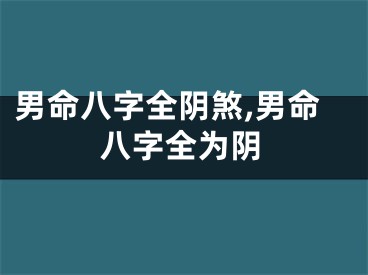 男命八字全阴煞,男命八字全为阴