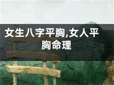 女生八字平胸,女人平胸命理