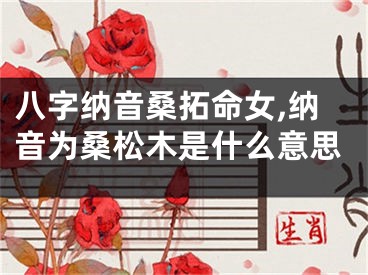 八字纳音桑拓命女,纳音为桑松木是什么意思