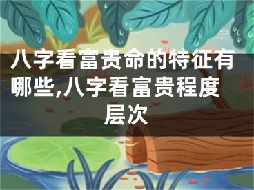 八字看富贵命的特征有哪些,八字看富贵程度层次