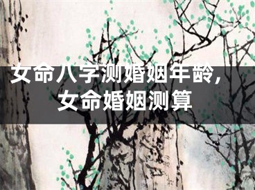 女命八字测婚姻年龄,女命婚姻测算