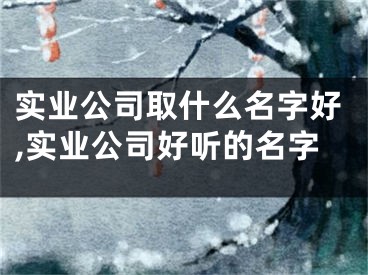 实业公司取什么名字好,实业公司好听的名字