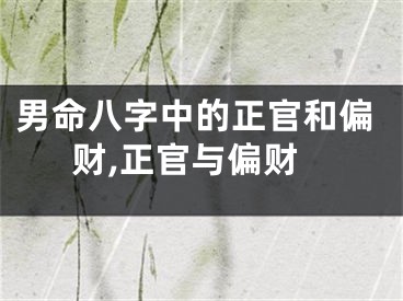 男命八字中的正官和偏财,正官与偏财