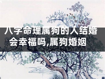 八字命理属狗的人结婚会幸福吗,属狗婚姻
