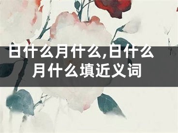 日什么月什么,日什么月什么填近义词