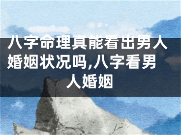 八字命理真能看出男人婚姻状况吗,八字看男人婚姻