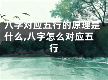 八字对应五行的原理是什么,八字怎么对应五行