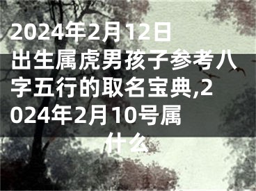 2024年2月12日出生属虎男孩子参考八字五行的取名宝典,2024年2月10号属什么