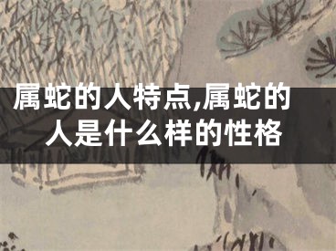 属蛇的人特点,属蛇的人是什么样的性格