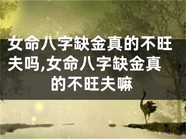 女命八字缺金真的不旺夫吗,女命八字缺金真的不旺夫嘛