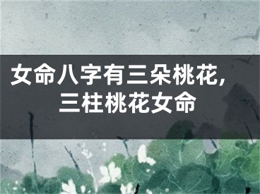 女命八字有三朵桃花,三柱桃花女命