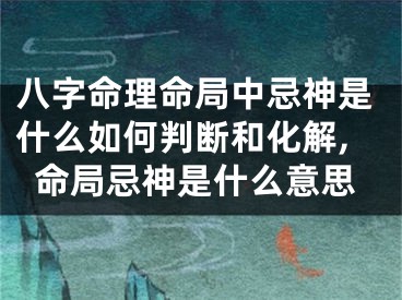 八字命理命局中忌神是什么如何判断和化解,命局忌神是什么意思