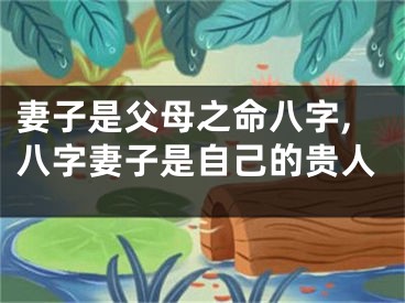 妻子是父母之命八字,八字妻子是自己的贵人