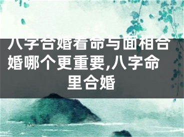 八字合婚看命与面相合婚哪个更重要,八字命里合婚