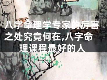 八字命理学专家的厉害之处究竟何在,八字命理课程最好的人