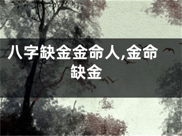 八字缺金金命人,金命 缺金