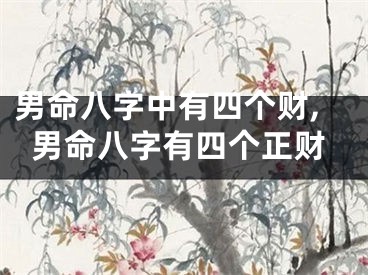 男命八字中有四个财,男命八字有四个正财
