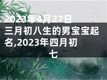 2023年4月27日三月初八生的男宝宝起名,2023年四月初七